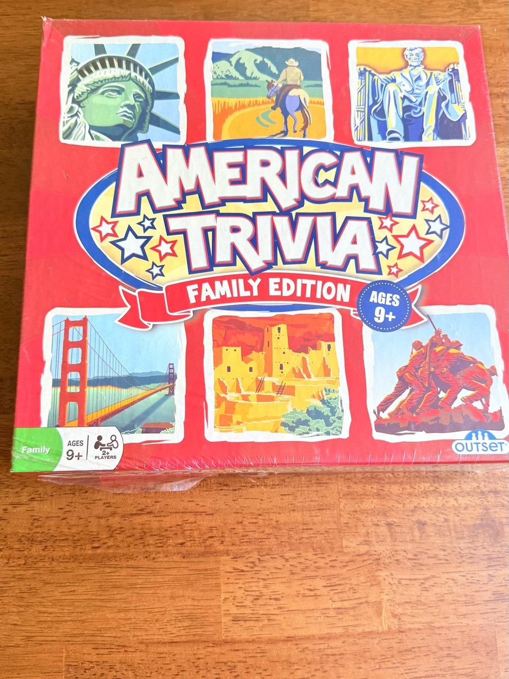 Target American Trivia Family Edition Board Game - Red, Blue, Yellow
